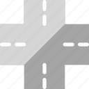 crossroad, road, street, intersection, road marking, traffic