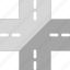 crossroad, road, street, intersection, road marking, traffic 