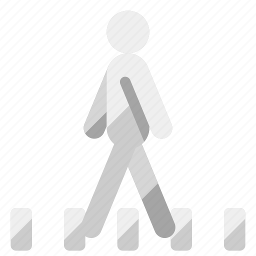 Pedestrian, zebra cross, crosswalk, pedestrian crossing, road marking, facility icon - Download on Iconfinder