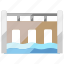 submersible bridge, bridge, river, water, stream, traffic 