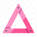 warning triangle, safety, triangle, warning, caution, construction