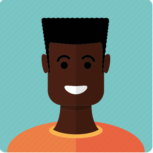 African, avatar, boy, face, flatcut, male, man icon - Download on Iconfinder