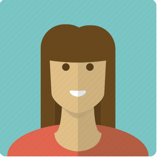 Avatar, brunette, face, female, girl, long haired, woman icon - Download on Iconfinder