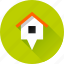 home, house, marker, building, location, pin, map, navigation, pointer 