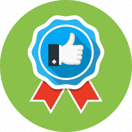 Award, badge, best, prize, thumbs up icon - Download on Iconfinder