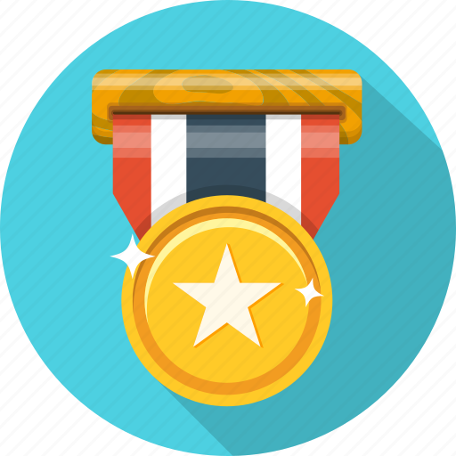 Award, badge, gold, medal, star, trophy, victory icon - Download on Iconfinder