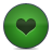 green, heart, love