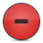 button, minus, red
