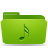 folder, green, music