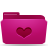 Favorites, folder, heart, love, pink icon - Free download