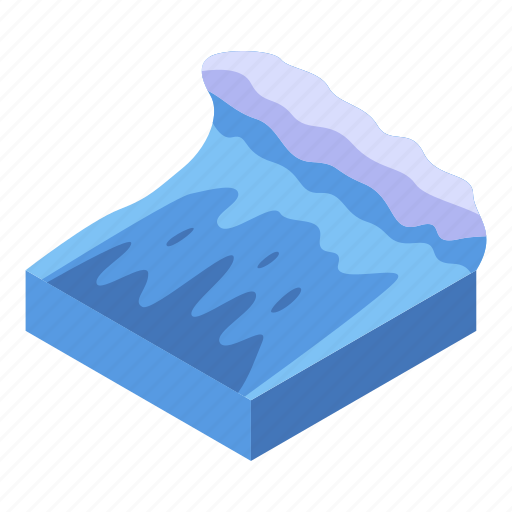 Cartoon, flood, isometric, logo, tree, water, wave icon - Download on  Iconfinder