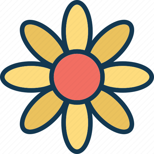 Decorative, ecology, elongated petals, floral icon - Download on Iconfinder