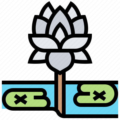 Aquatic, beautiful, flower, lotus, plant icon - Download on Iconfinder