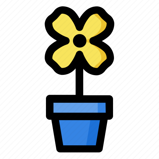 Vase, plant, floral, flower, decorative icon - Download on Iconfinder