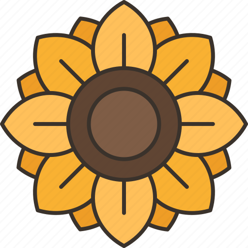 Sunflower, flower, garden, seed, agriculture icon - Download on Iconfinder