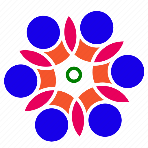 Abstract, circle, design, flower, garden, nature, shape icon - Download on Iconfinder