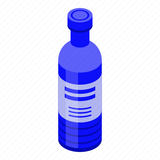 Bottle, cartoon, flu, isometric, medical, retro, syrup icon - Download on Iconfinder