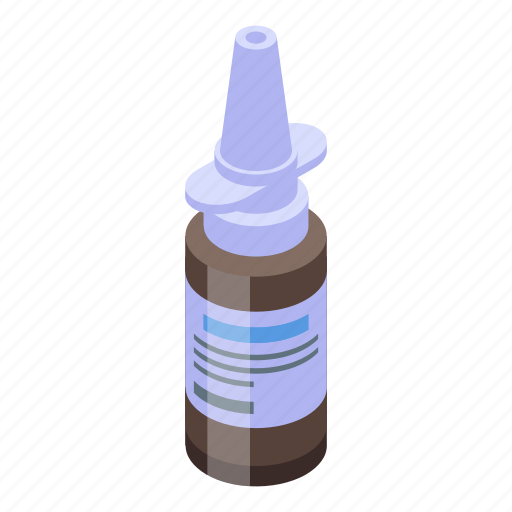 Cartoon, isometric, medical, nose, spa, sprayer, water icon - Download on Iconfinder