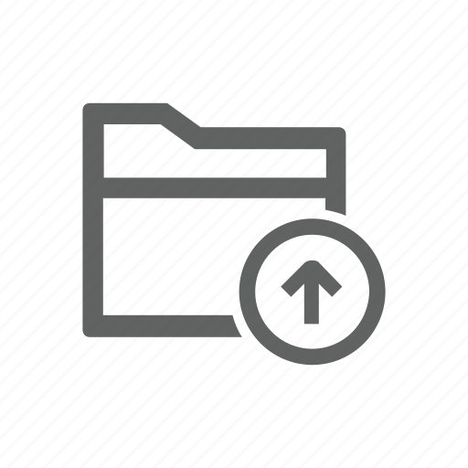 Arrow, folder, up, upload icon - Download on Iconfinder
