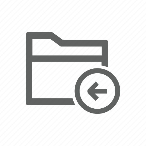 Arrow, back, folder, left icon - Download on Iconfinder
