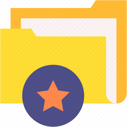 Folder, file, storage, archive, star, document, favorite icon - Download on Iconfinder