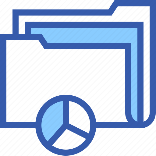 Folder, pie, cart, file, storage, archive, diagram icon - Download on Iconfinder