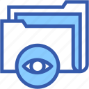 folder, file, storage, archive, visible, view, eye