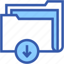 folder, download, files, and, folders, data, storage, down, arrow
