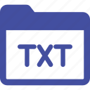 txt, folder, documnet, storage icon