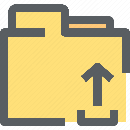 Archive, binder, business, document, folder, office, upload icon - Download on Iconfinder