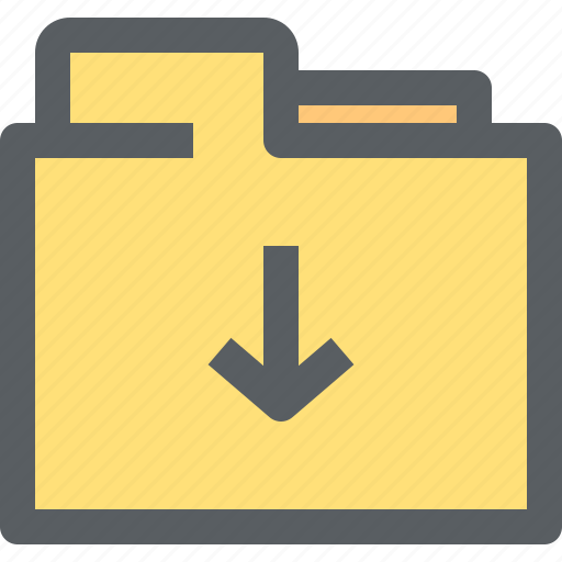 Archive, binder, business, document, download, folder, office icon - Download on Iconfinder