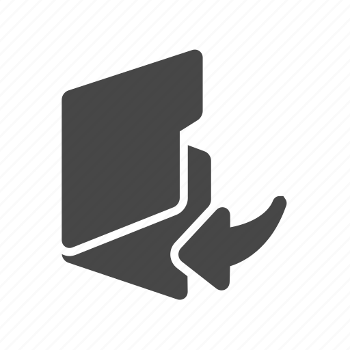 Arrow, folder, left icon - Download on Iconfinder