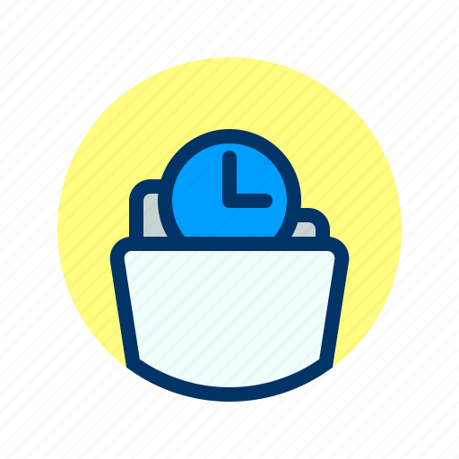 Clock, document, file, folder, storage, time icon - Download on Iconfinder