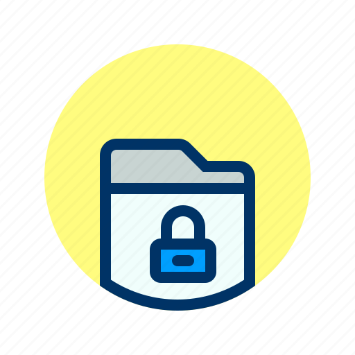 Document, file, folder, lock, storage icon - Download on Iconfinder