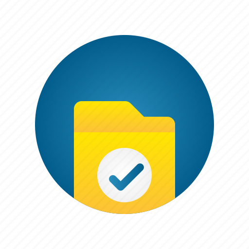Check, document, file, folder, storage icon - Download on Iconfinder