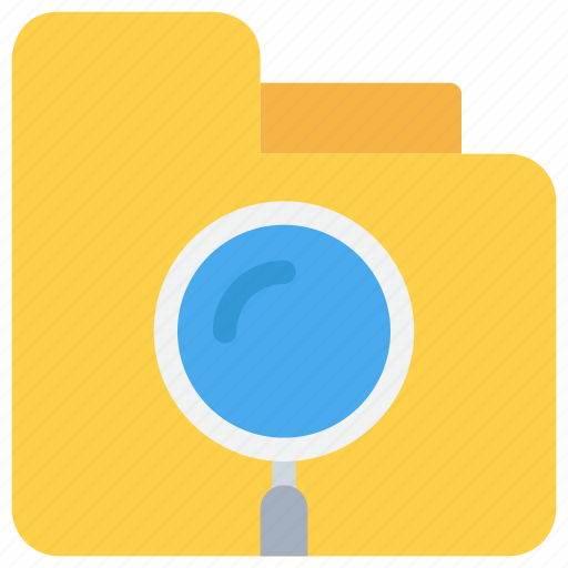 Document, file, folder, information, research, search icon - Download on Iconfinder