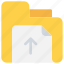 arrow, data, document, file, folder, upload 