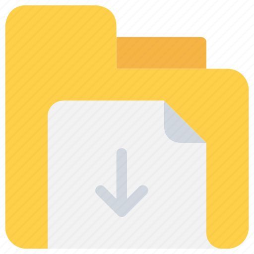 Arrow, data, document, download, file, folder icon - Download on Iconfinder