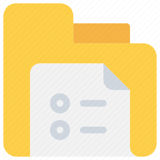 Check, document, file, folder, list, paper icon - Download on Iconfinder