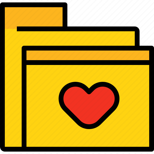 Archive, business, data, document, file, folder, love icon - Download on Iconfinder