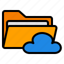 cloud, storage, data, server, document, file, folder
