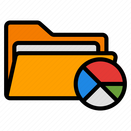 Data, storage, chart, diagram, document, pie, folder icon - Download on Iconfinder