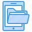 tablet, ipad, device, mobile, folder, document, file 