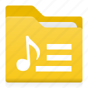 audio, document, folder, key, music, note, office