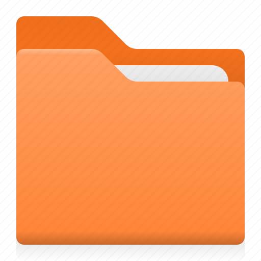 Color, document, folder, office, orange icon - Download on Iconfinder