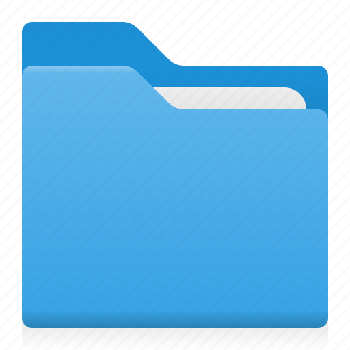 Blue, color, document, folder, office icon - Download on Iconfinder