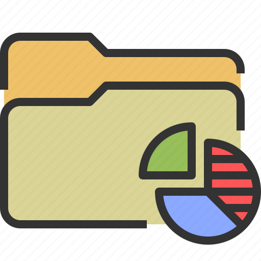 Document, folder, analytics, diagram, chart, file icon - Download on Iconfinder