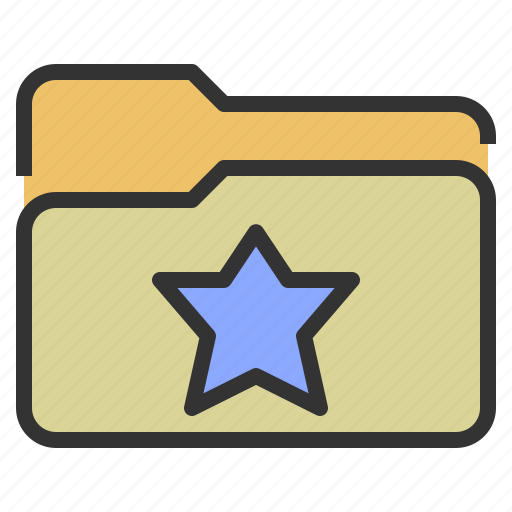 Document, folder, bookmark, favourite, star, file icon - Download on Iconfinder