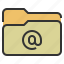 document, folder, email, letter, file 