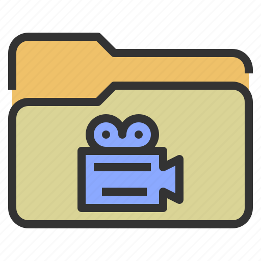 Document, folder, movie, video, file icon - Download on Iconfinder